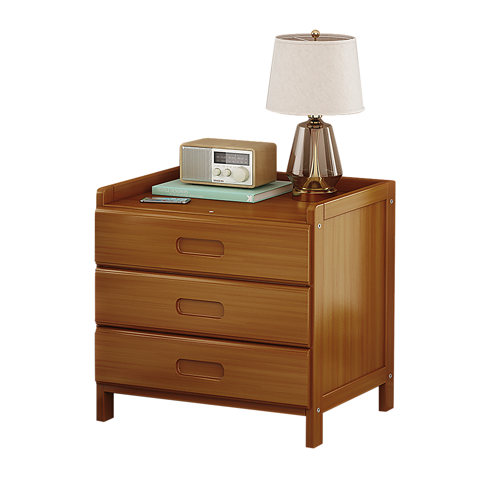 Bamboo Bedside Table Nightstand Storage Bedroom Sofa Side Stand Chez Guru