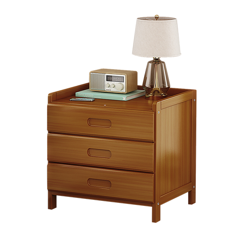 Bamboo Bedside Table Nightstand Storage Bedroom Sofa Side Stand Chez Guru