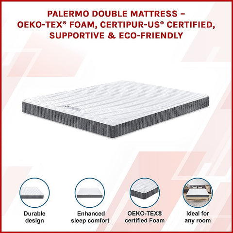 PALERMO Queen Memory Foam Mattress - OEKO-TEX® & CertiPUR-US® Certified