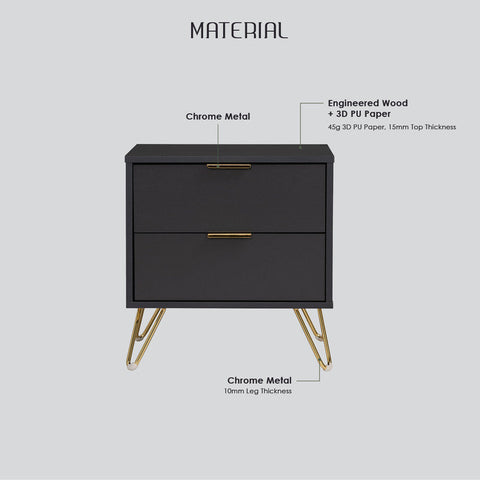 Volos Bedside Tabl Chez Guru