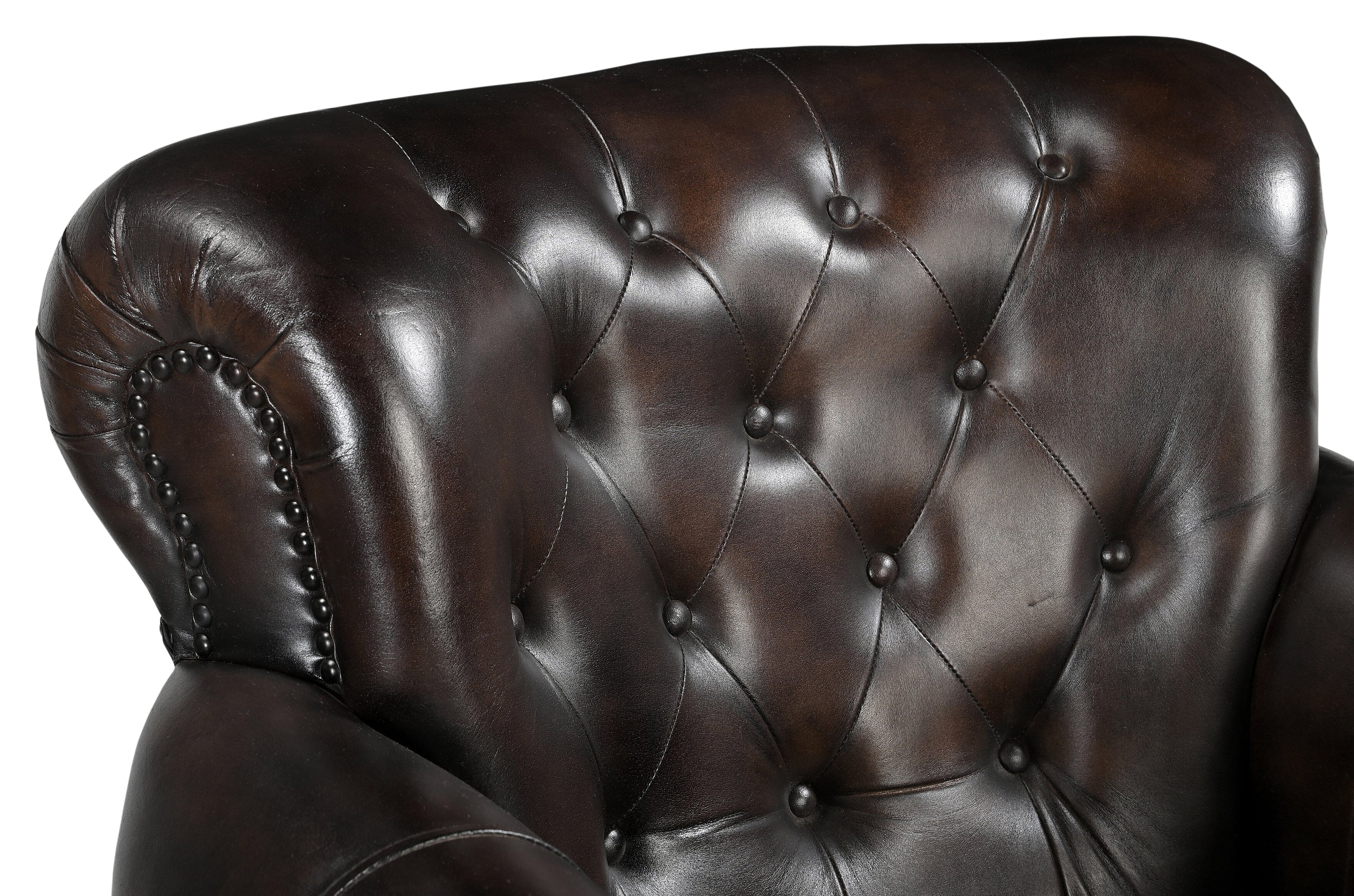 CHOCOLATE LEATHER ARMCHAIR Chez Guru