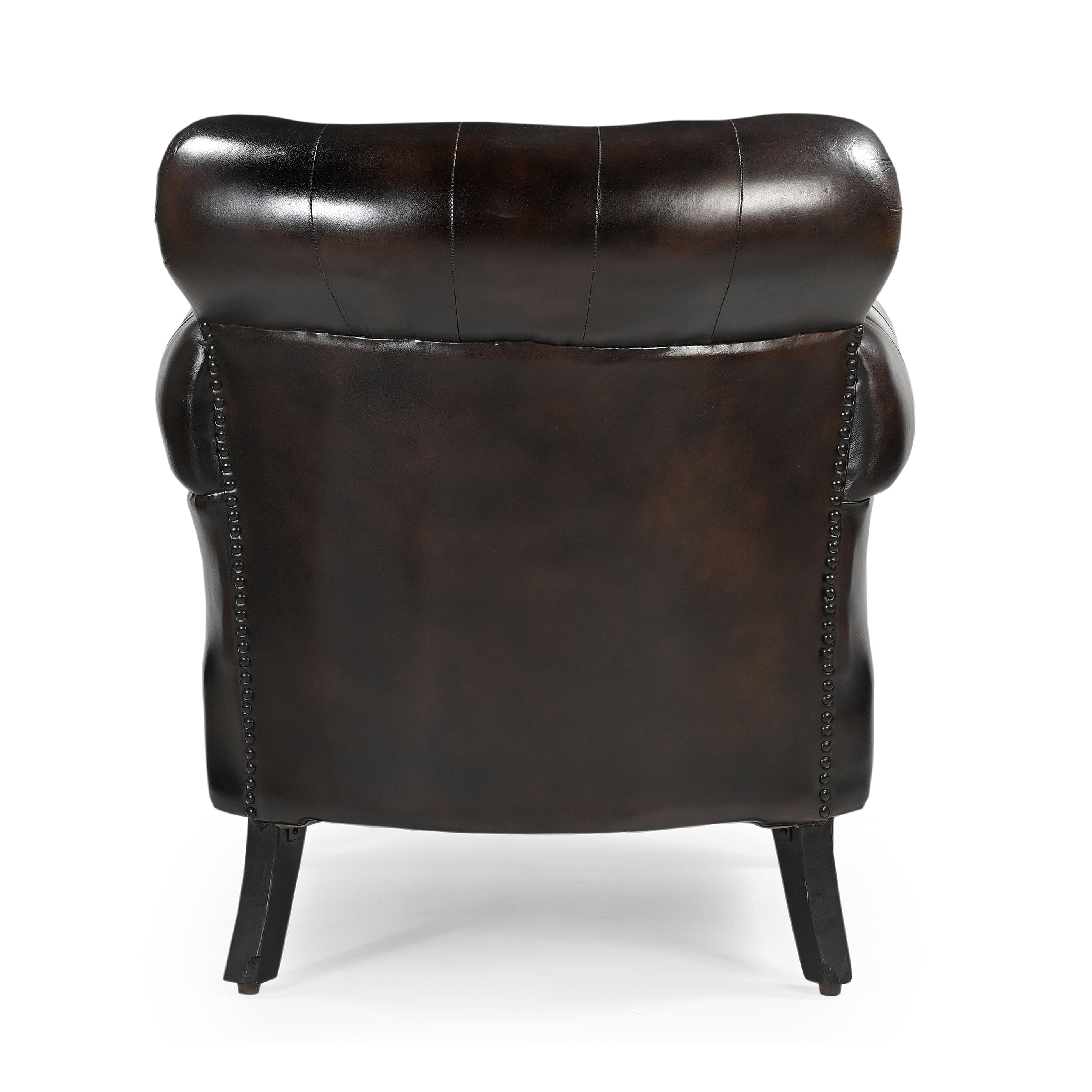 CHOCOLATE LEATHER ARMCHAIR Chez Guru