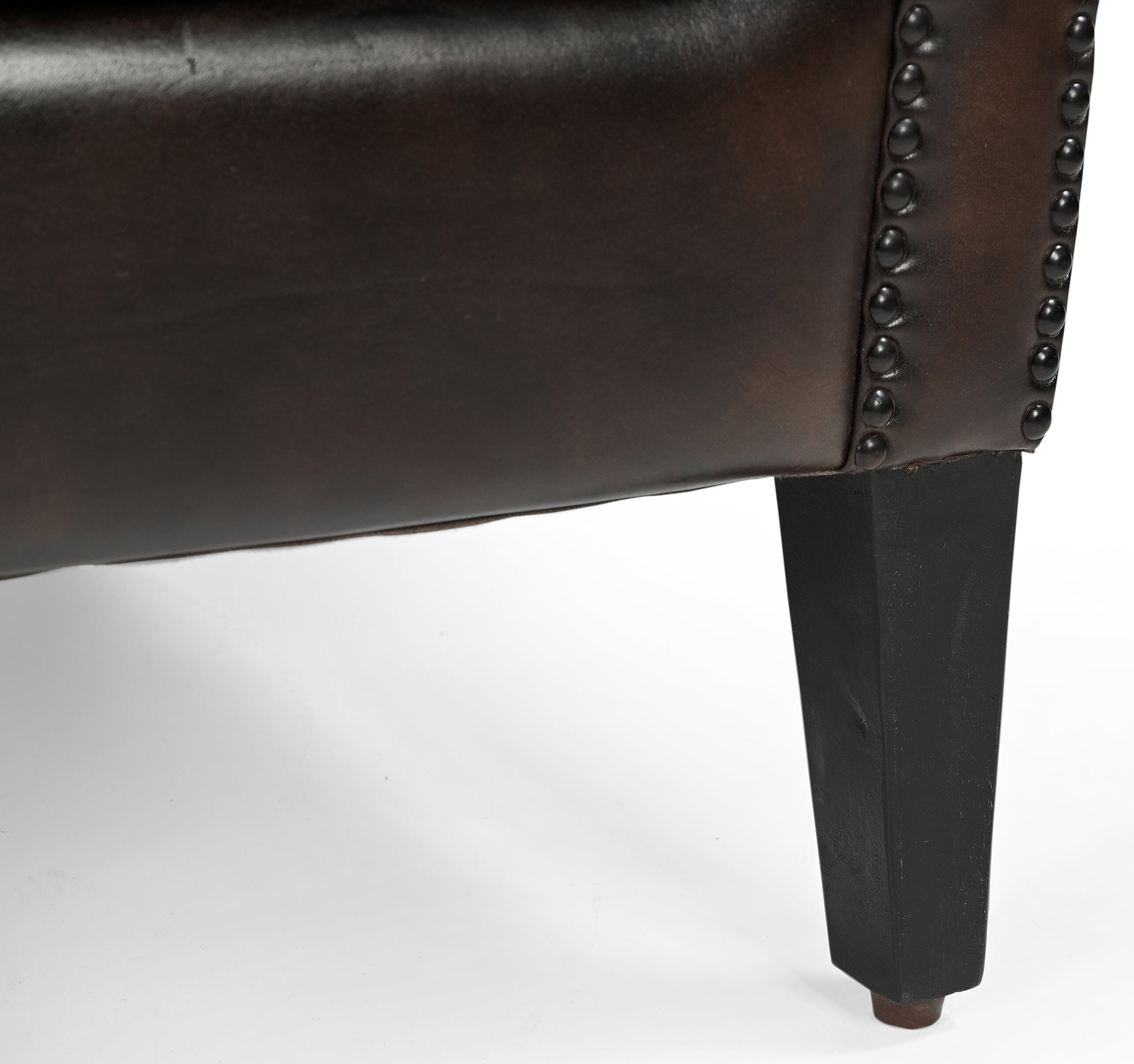 CHOCOLATE LEATHER ARMCHAIR Chez Guru