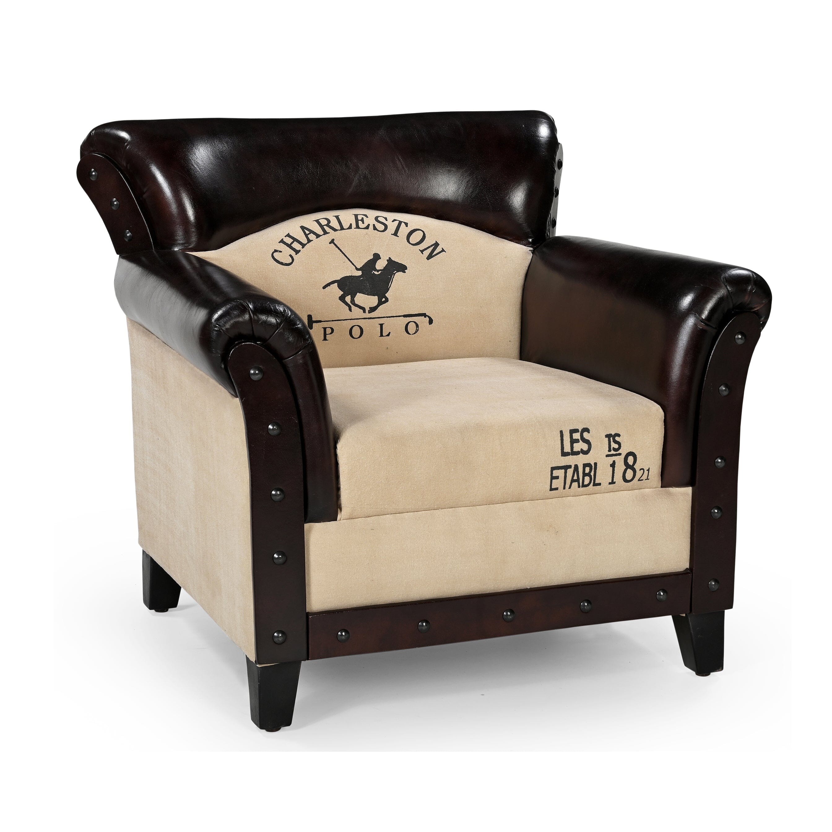 CHARLESTON POLO VINTAGE ARM CHAIR Chez Guru