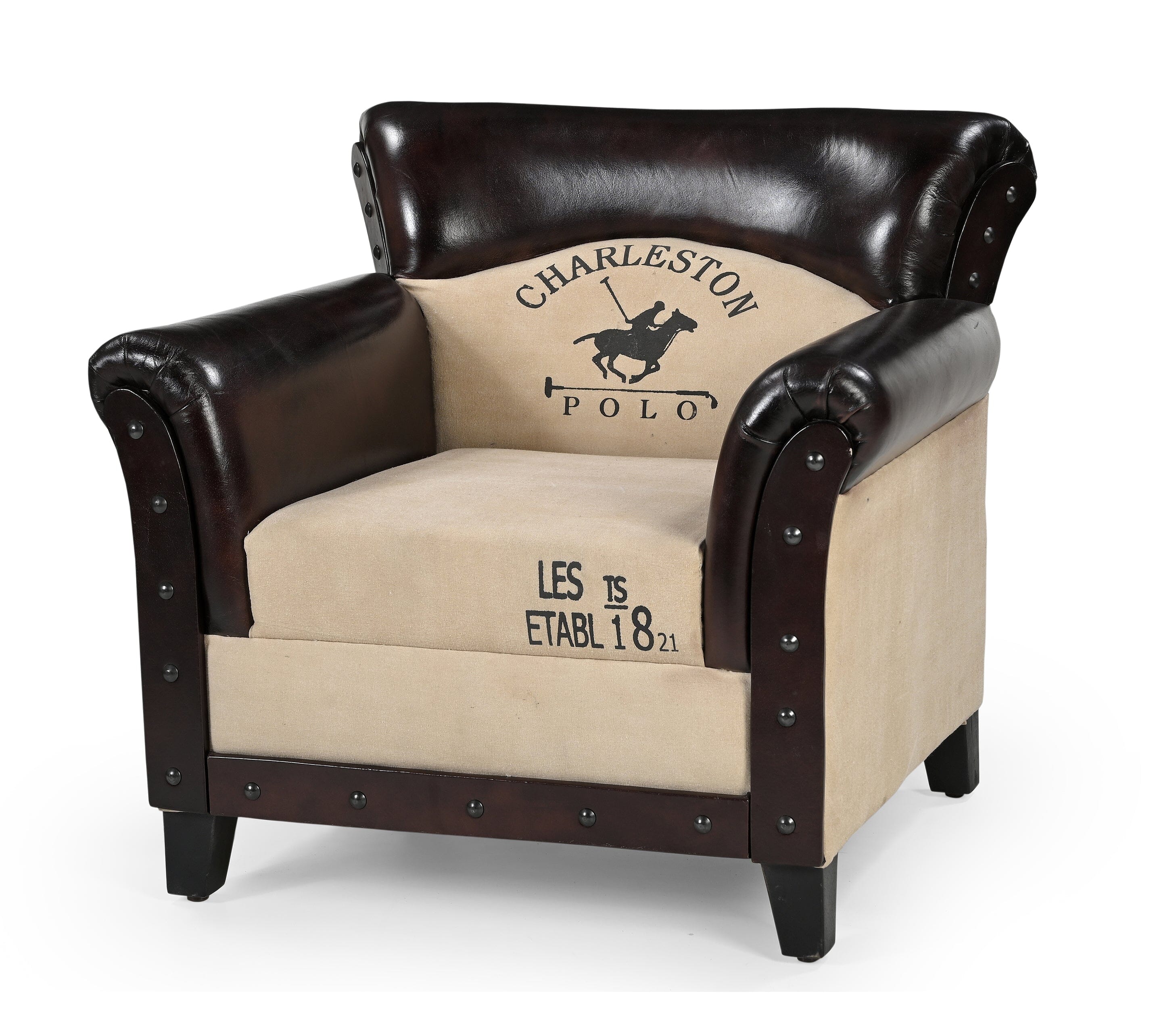 CHARLESTON POLO VINTAGE ARM CHAIR Chez Guru