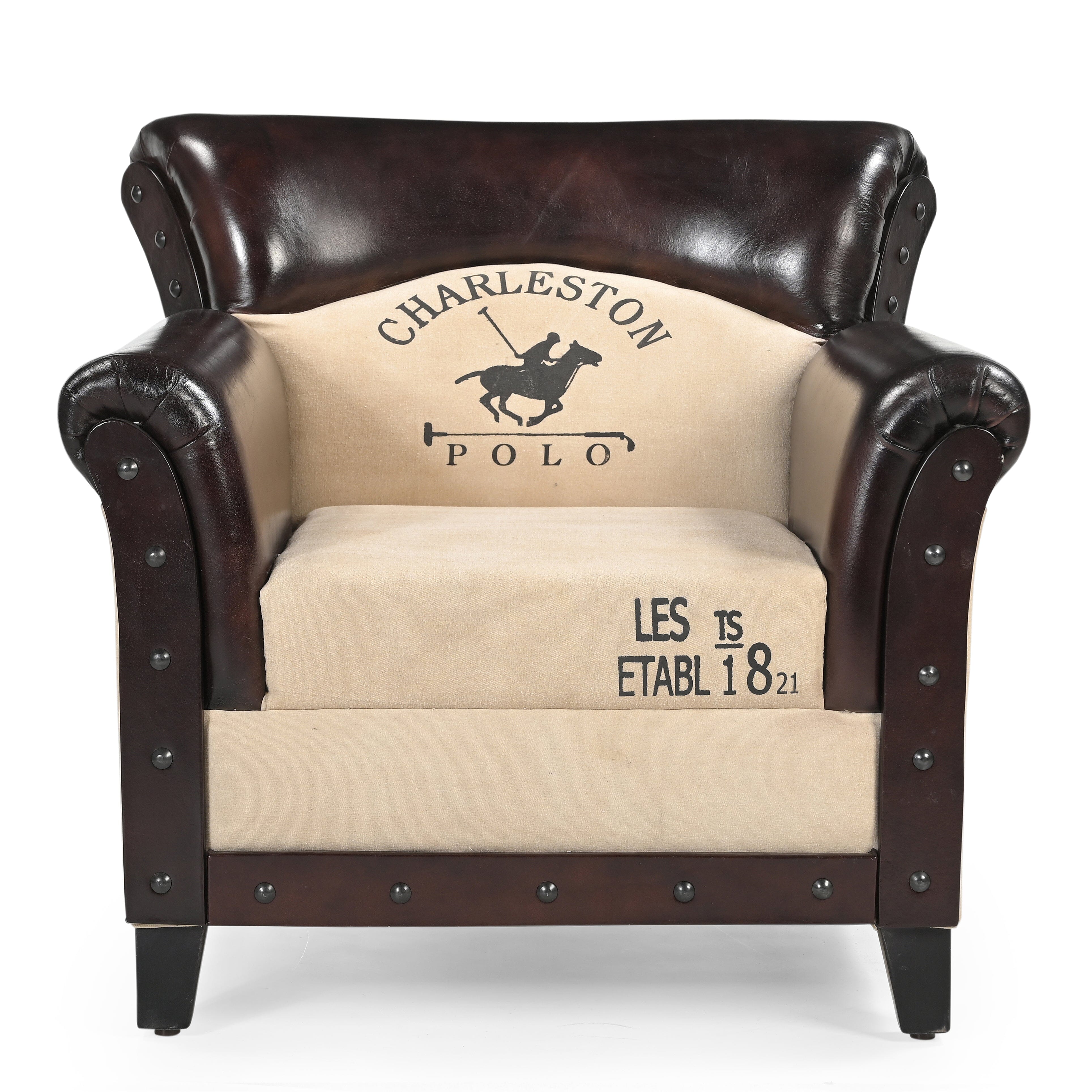 CHARLESTON POLO VINTAGE ARM CHAIR Chez Guru