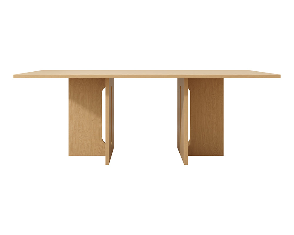 Walnut Melamine Dining Table 8 Seater Chez Guru