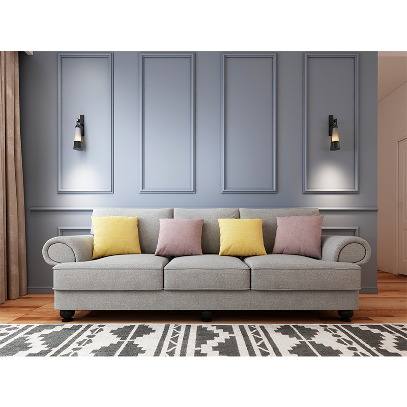 The Cloud Nine 3-Seater Sofa Grey Chez Guru