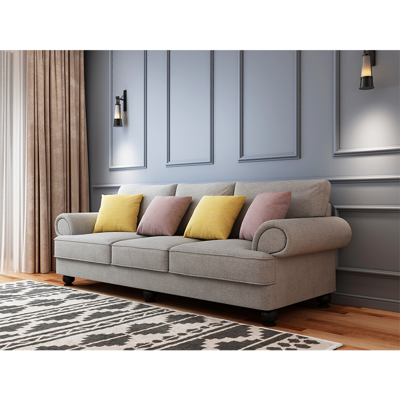 The Cloud Nine 3-Seater Sofa Grey Chez Guru