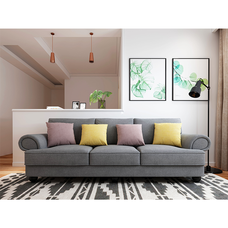 The Cloud Nine 3-Seater Sofa Slate Grey Chez Guru