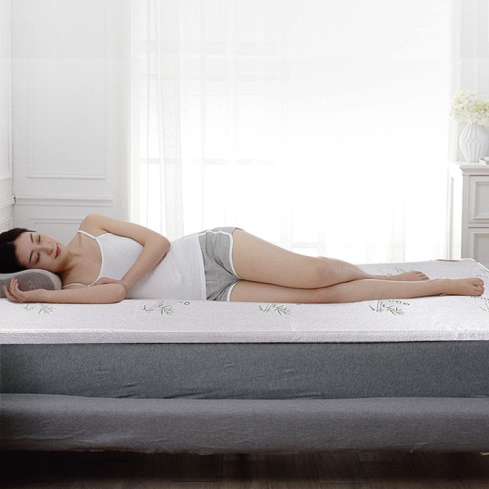 6cm Memory Foam Mattress Topper with Bamboo Cover - Double Chez Guru