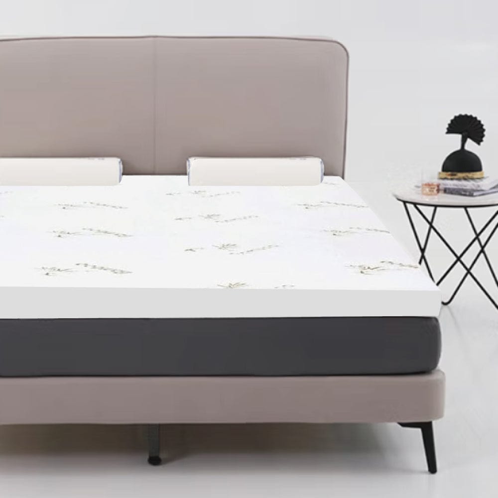 6cm Memory Foam Topper with Bamboo Mattress Cover - Queen Chez Guru