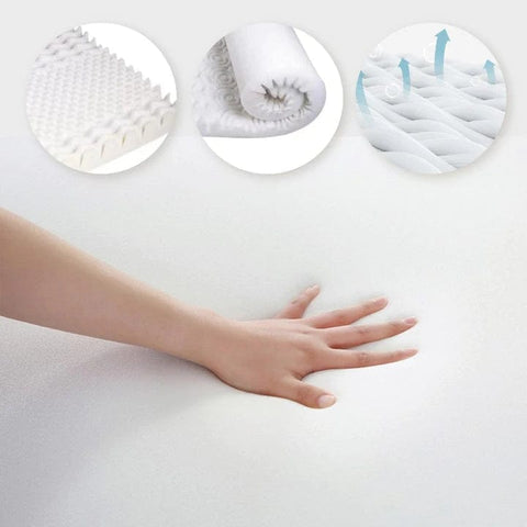 8cm Memory Foam Mattress Topper with Bamboo Cover - Double Chez Guru