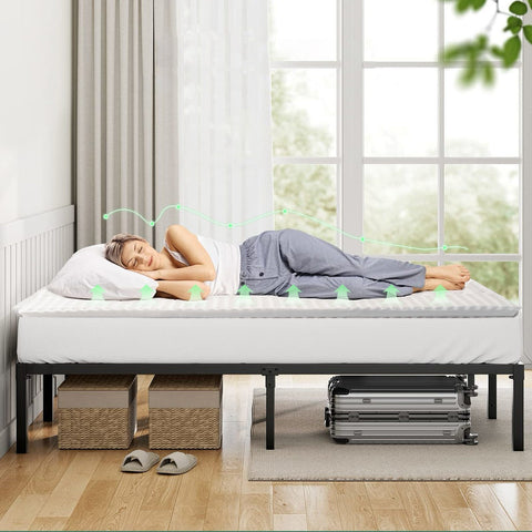 8cm Memory Foam Mattress Topper with Bamboo Cover - King Chez Guru