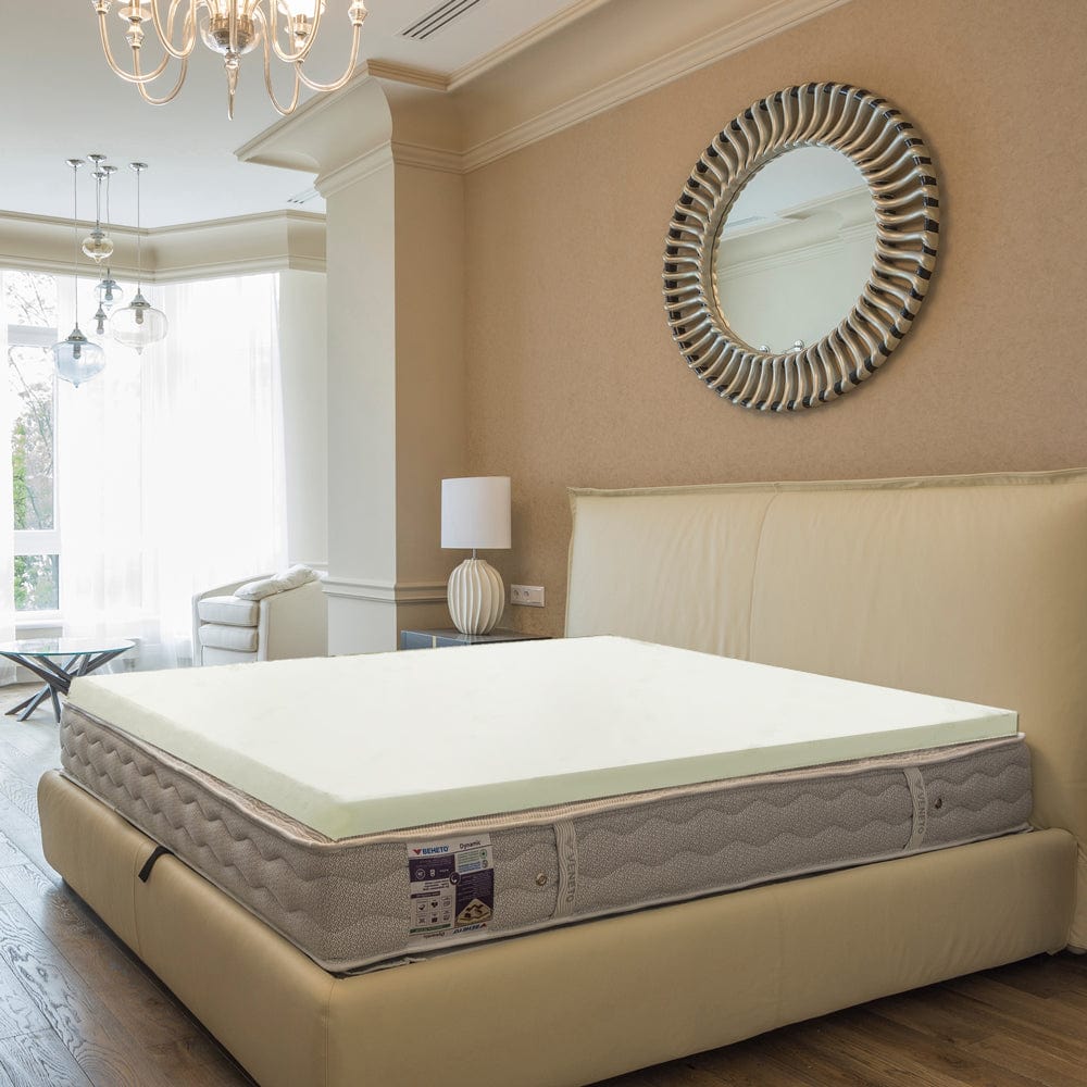 8cm Memory Foam Mattress Topper with Bamboo Cover - King Chez Guru
