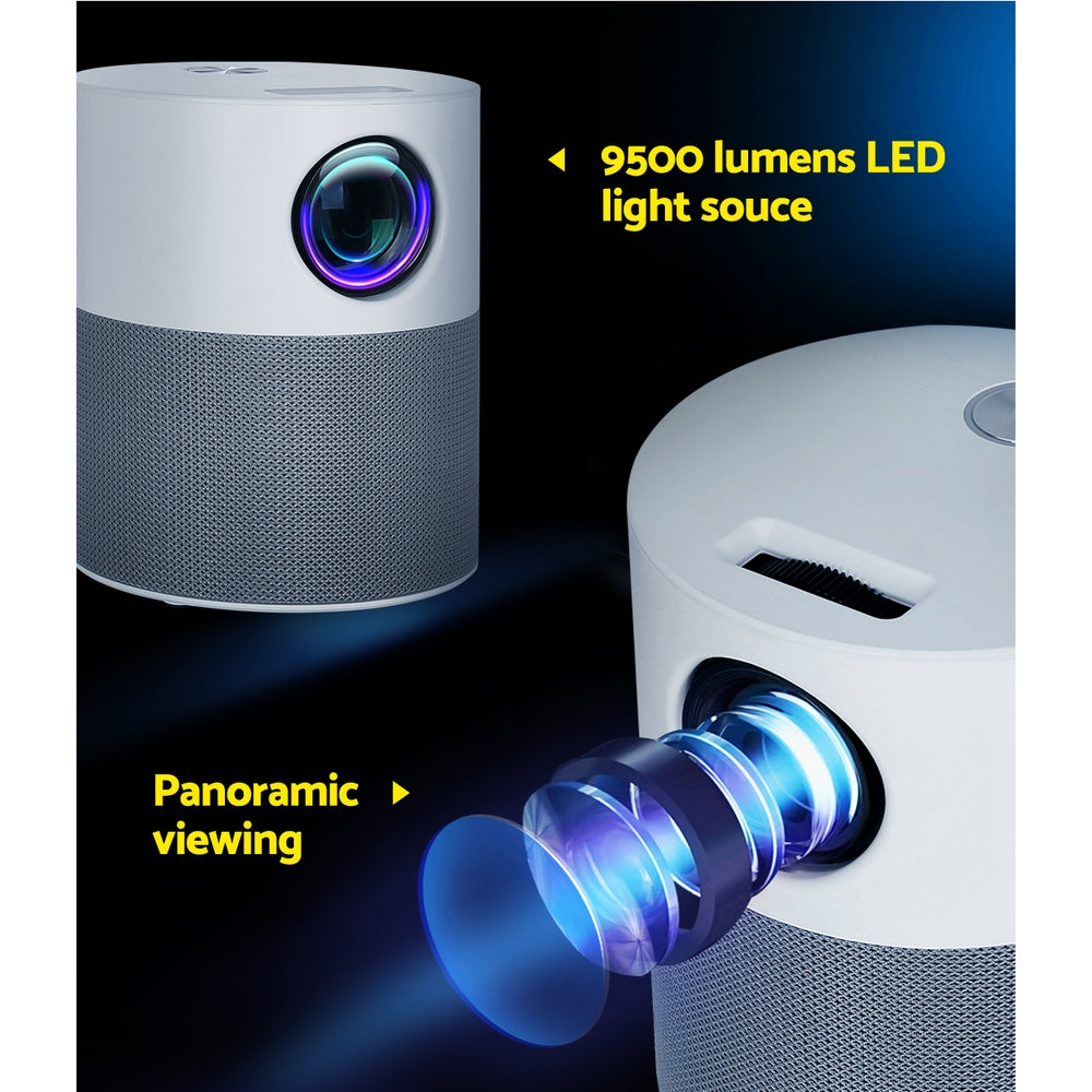 Devanti Portable Mini Video Projector 1080P Wifi Home Theater HDMI Carry Bag Chez Guru