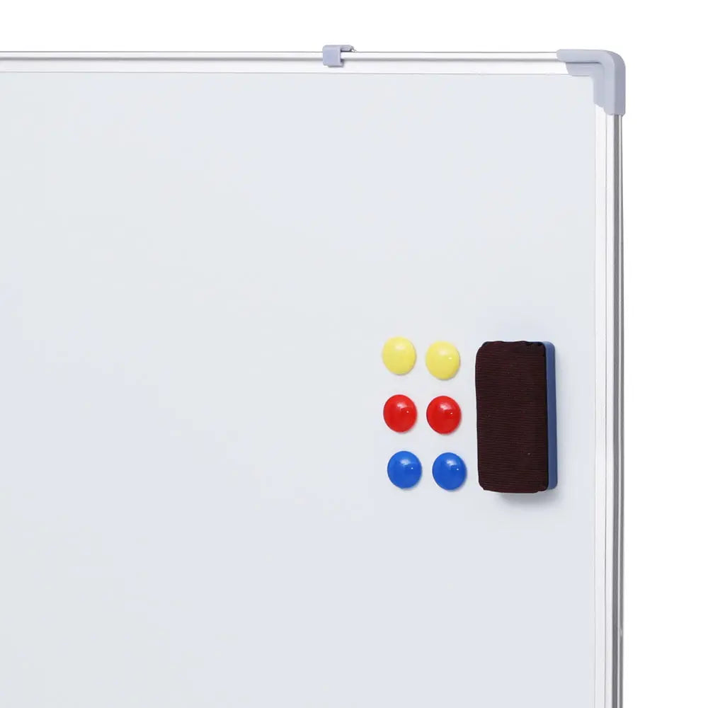 Magnetic Whiteboard 60x90cm Erase Board Marker Eraser Tray Home Office School Chez Guru