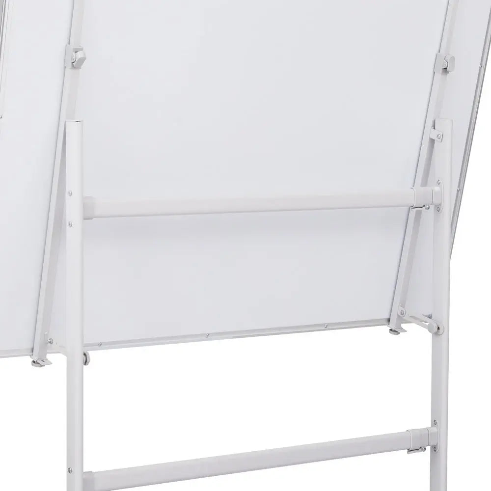 90x120cm Standing Whiteboard with Wheels Magnetic Double-Sided Erase Board Chez Guru