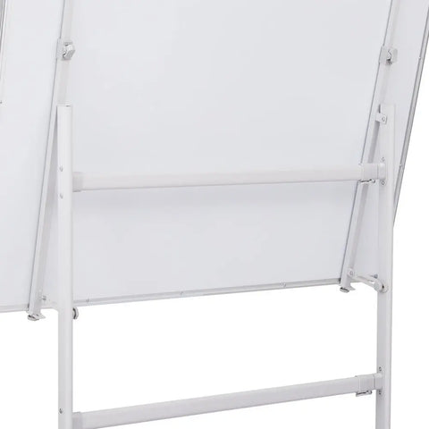 90x120cm Standing Whiteboard with Wheels Magnetic Double-Sided Erase Board Chez Guru