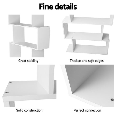 Artiss Bed Frame King Single and Bookshelf