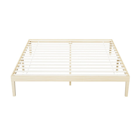 Artiss Bed Frame King Size Wooden Base Mattress Platform Timber Pine BRUNO Chez Guru