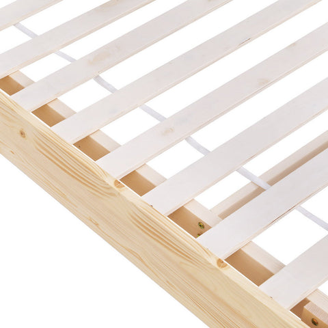 Artiss Bed Frame Double Size Floating Wooden Mattress Base Platform Timber ODIN Chez Guru