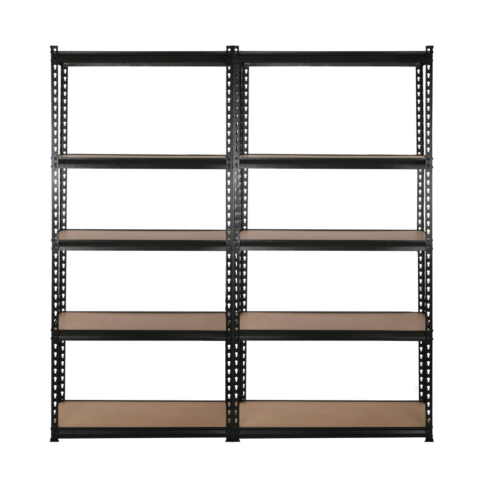 Giantz 4x1.8M Garage Shelving Warehouse Rack Pallet Racking Storage Shelve Black Chez Guru