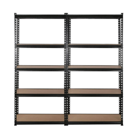 Giantz 4x1.8M Garage Shelving Warehouse Rack Pallet Racking Storage Shelve Black Chez Guru