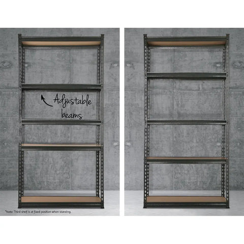 Giantz 4x1.8M Garage Shelving Warehouse Rack Pallet Racking Storage Charcoal Chez Guru