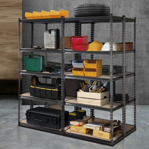 Giantz 4x1.8M Garage Shelving Warehouse Rack Pallet Racking Storage Charcoal Chez Guru