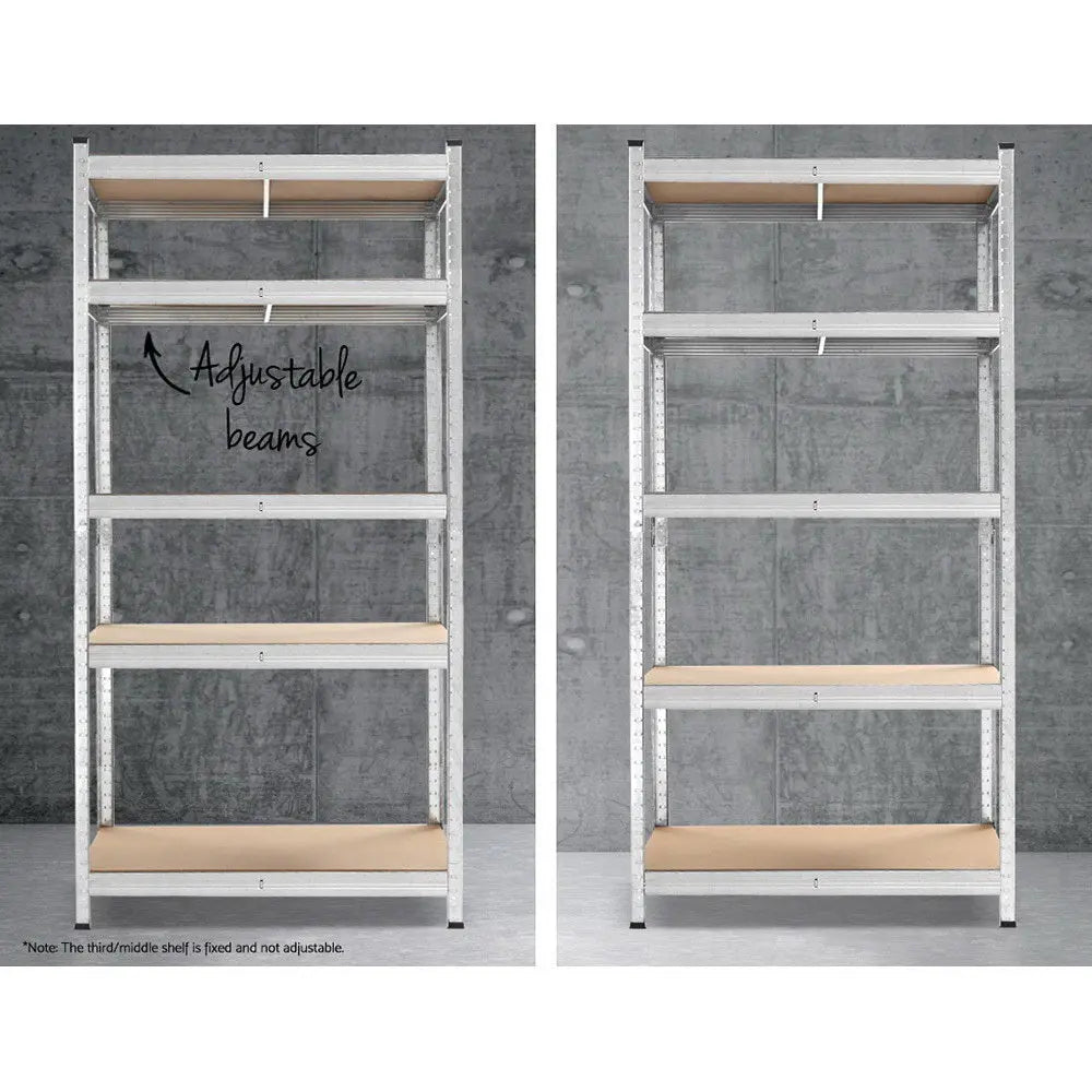 Giantz 2x1.8M Garage Shelving Warehouse Rack Pallet Racking Storage Shelf Silver Chez Guru