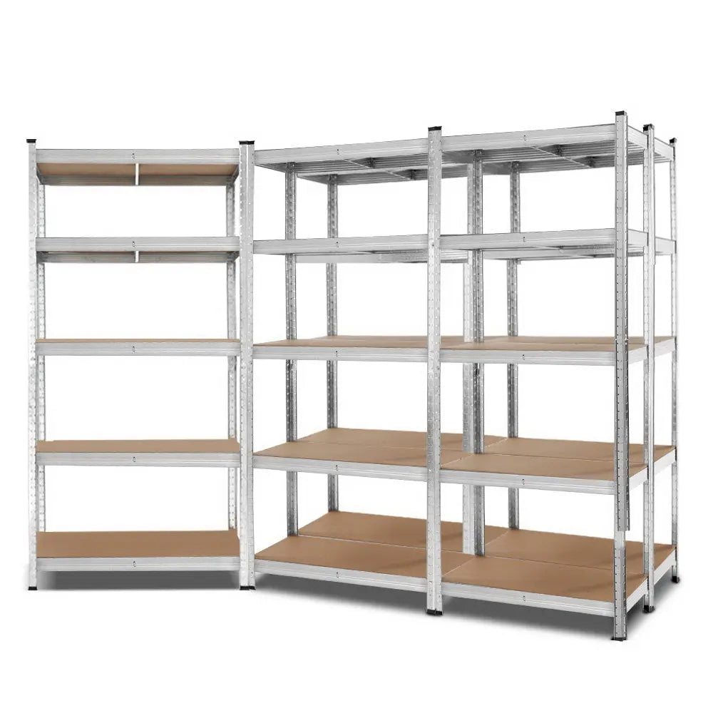 Giantz 5x1.8M Garage Shelving Warehouse Rack Pallet Racking Storage Shelf Silver Chez Guru