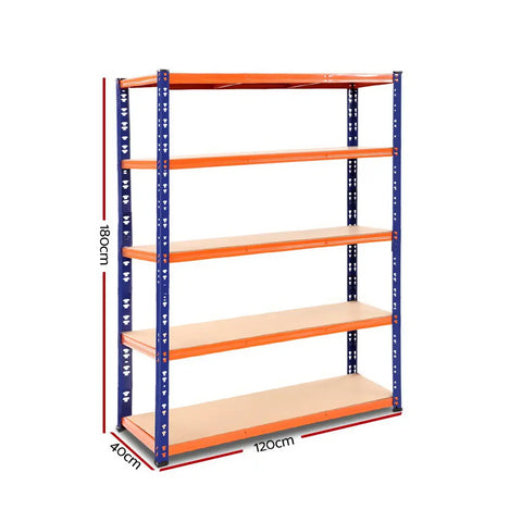 Giantz 1.8M Garage Shelving Warehouse Rack Pallet Racking Storage Shelve Blue Chez Guru