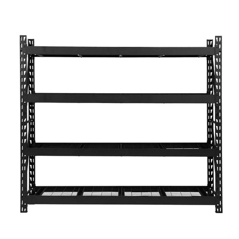 Giantz 4Mx2M Garage Shelving Warehouse Rack Pallet Racking Storage Shelve Black Chez Guru