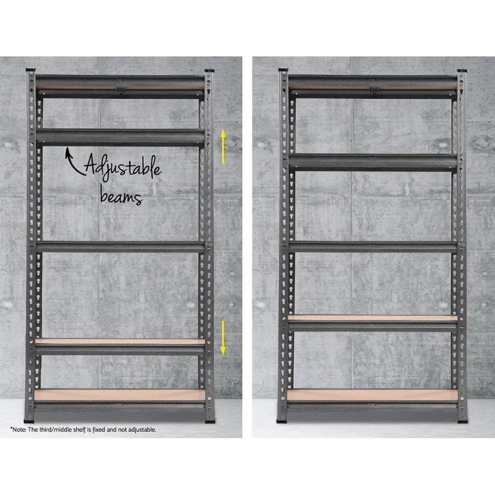 Giantz 2x1.5M Steel Warehouse Racking Rack Shelving Storage Garage Shelves Shelf Chez Guru