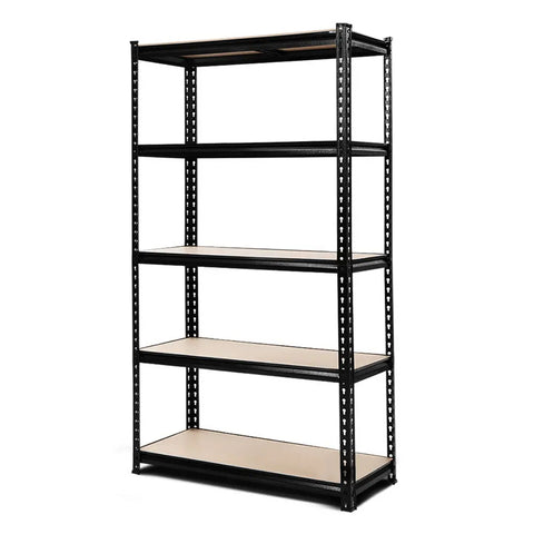 Giantz 1.8M Garage Shelving Warehouse Rack Pallet Racking Storage Shelve Black Chez Guru