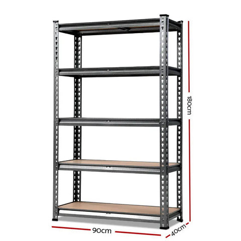 Giantz 1.8M Garage Shelving Warehouse Rack Pallet Racking Storage Shelf Charcoal Chez Guru