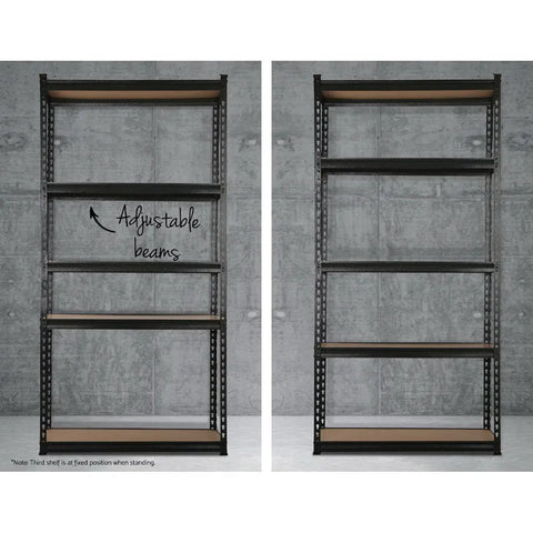 Giantz 1.8M Garage Shelving Warehouse Rack Pallet Racking Storage Shelf Charcoal Chez Guru