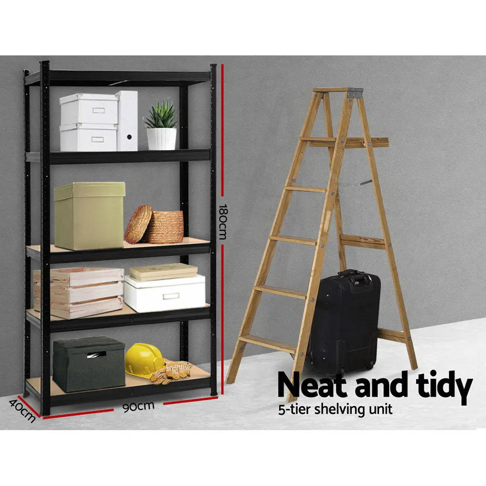 Giantz 1.8M Warehouse Racking Rack Shelving Garage Storage Steel Metal Shelves Chez Guru