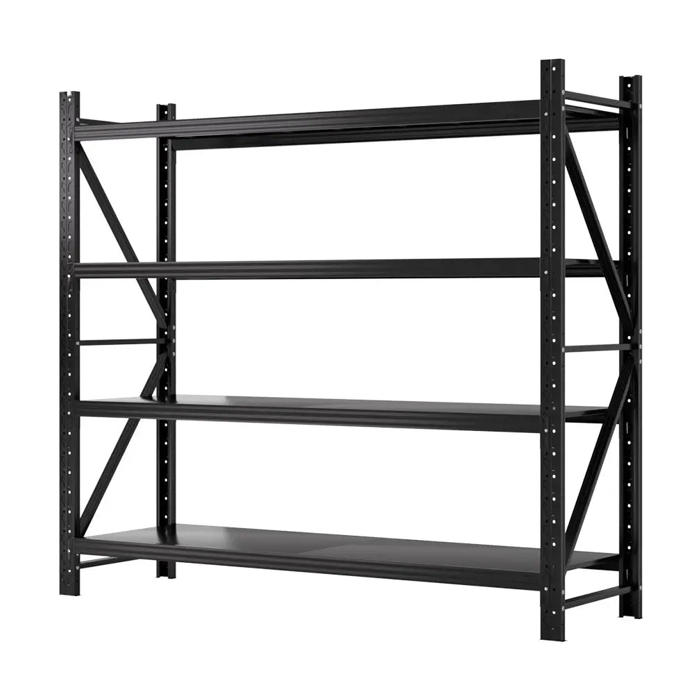 Giantz 2Mx1.8M Garage Shelving Warehouse Rack Pallet Racking Storage Shelf Black Chez Guru