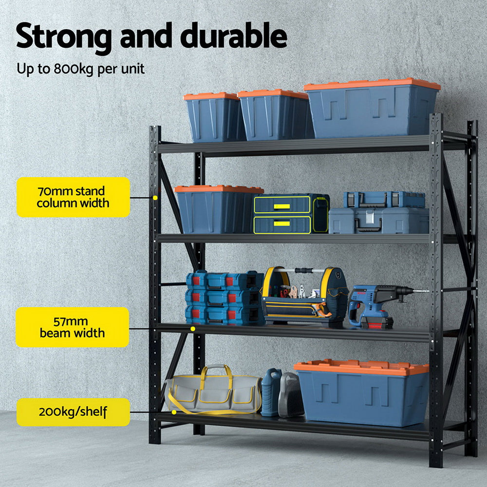 Giantz 2Mx2M Warehouse Shelving Garage Rack Chez Guru