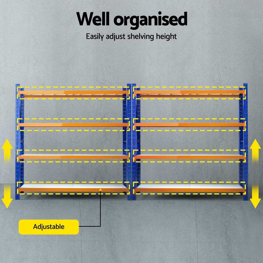 Giantz 4Mx2M Garage Shelving Warehouse Rack Chez Guru