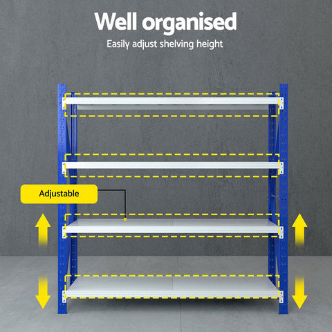 Giantz 2Mx2M Warehouse Shelving Garage Rack Chez Guru