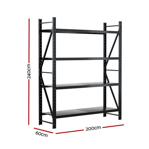 Giantz 2.4Mx2M Warehouse Shelving Garage Rack Chez Guru