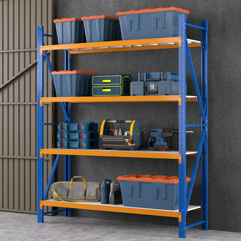 Giantz 2.4Mx2M Garage Shelving Warehouse Rack Pallet Racking Storage Shelf Blue Chez Guru